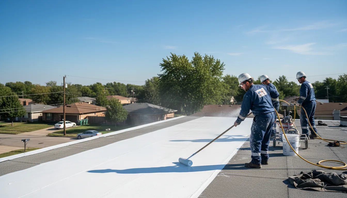 Commercial roof coating in Boyden, IA near me